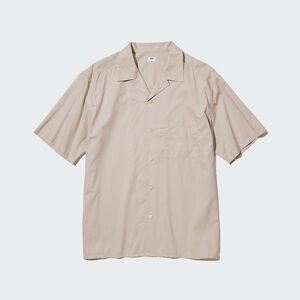 Uniqlo Brown Button Down Short Sleeve Polo - Medium